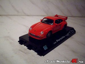 Масштабная модель автомобиля Porsche 911GT2 фирмы Hongwell/Cararama 1:43.