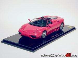 Scale model of Ferrari 360 Spider (Red) produced by Kyosho.