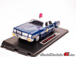 Scale model of Dodge Monaco Police (Kansas Highway Patrol 1978) produced by Dimension 4.