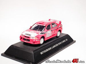 Scale model of Mitsubishi Lancer Evo 6 WRC Rally New Zealand (1999) produced by Jadi Modelcraft.