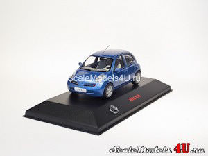 Scale model of Nissan Micra K12 Blue (2002) produced by J-Collection.