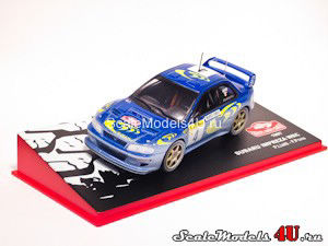 Масштабная модель автомобиля Subaru Impreza WRC Rally Monte-Carlo (P.Liatti - F.Pons 1997) фирмы Altaya (Ixo).