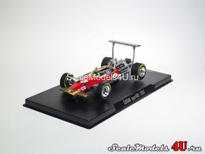 Scale model of Lotus Ford Type 49B Graham Hill (1968) produced by RBA Collectibles.