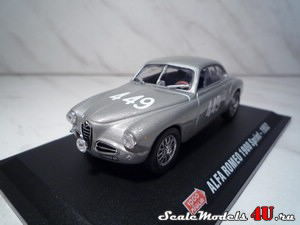 Масштабная модель автомобиля Alfa Romeo 1900 Sprint №449 (1952) фирмы Metro Diecast.