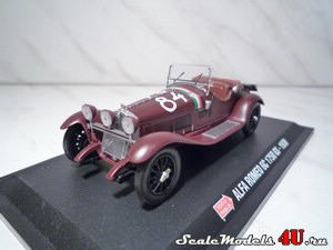 Scale model of Alfa Romeo 6C 1750 GS №84 (1930) produced by Metro Diecast.
