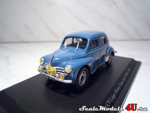Масштабная модель автомобиля Renault 4CV Liege-Rome-Liege R1063 (1955) фирмы Eligor.