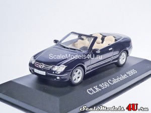 Масштабная модель автомобиля Mercedes-Benz CLK 350 Cabriolet (2005) фирмы Altaya (Ixo).