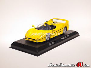 Scale model of Ferrari F50 Cabrio Yellow (1995) produced by Detail Cars.
