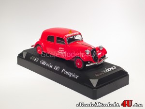 Scale model of Citroen Traction 11B Sapeurs Pompiers (1938) produced by Solido.
