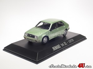 Scale model of Renault 14 GTL Green (1979) produced by Norev.
