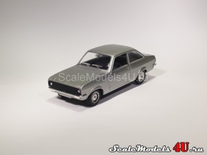Scale model of Ford Escort MkII L Coupe Silver (1975) produced by Solido.