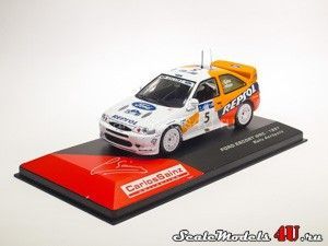 Масштабная модель автомобиля Ford Escort WRC Rally Acropolis (C.Sainz - L.Moya 1997) фирмы Altaya (Ixo).