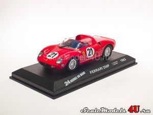 Масштабная модель автомобиля Ferrari 250P 24 Heures du Mans #21 (Scarfiotti-Bandini 1963) фирмы Altaya (Ixo).
