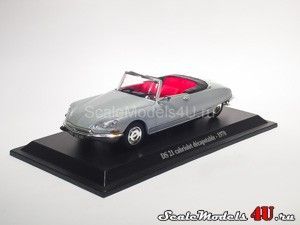 Scale model of Citroen DS 21 Cabriolet Decapotable (1970) produced by Norev.