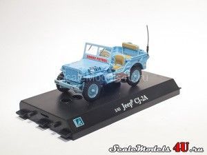Scale model of Jeep Willys CJ-2A US Navy (1945) produced by Hongwell/Cararama.