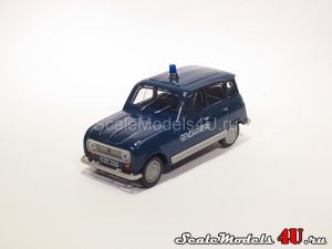 Scale model of Renault R4 Gendarmerie (1978) produced by Norev.