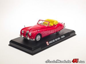 Масштабная модель автомобиля Jaguar XK 140 Roadster Red (1956) фирмы Altaya (Ixo).