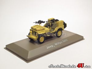 Scale model of Jeep Willys SAS Desert (UK 1944) produced by Atlas.