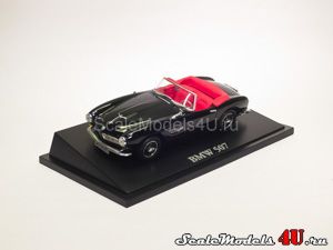 Scale model of BMW 507 Roadster Black (1956) produced by Norev.
