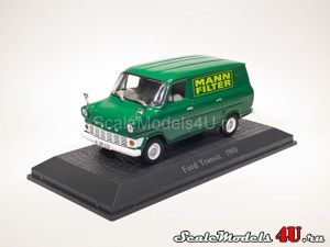 Scale model of Ford Transit MkI "Mann Filter" (1969) produced by Atlas.
