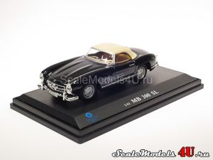 Scale model of Mercedes-Benz 300SL W198 Coupe Soft Top Black (1958) produced by Hongwell/Cararama.