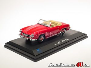 Scale model of Mercedes-Benz 190SL R121 Roadster Red (1954) produced by Hongwell/Cararama.