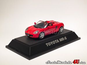 Scale model of Toyota MR-S W30 LHD Metallic Red (2000) produced by Ebbro.