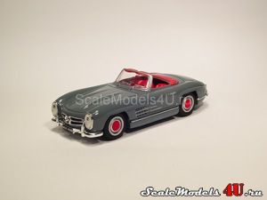 Scale model of Mercedes-Benz 300 SL Roadster Open Top Gray (1957) produced by Corgi.