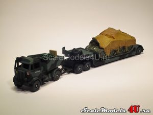 Scale model of AEC Mammoth Ballast Box with Artic Low Loader and Tank Load - British Army produced by Lledo.