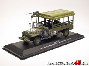 Scale model of Dodge WC63 - 704th Tank Destroyer Battalion - Arracourt (France) - 1944 produced by Altaya (Ixo).