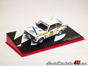 Scale model of Ford Escort RS 1800 Rally Costa Brava #10 (B.Fernandez - A.Doural 1977) produced by Altaya (Ixo).