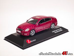 Масштабная модель автомобиля Lexus GS 430 Red Mica Metallic (2006) фирмы J-Collection.