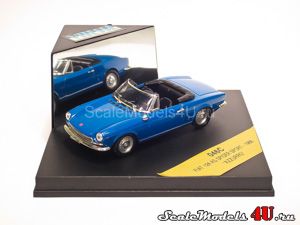 Scale model of Fiat 124 AS Spider Sport "Azzurro" (1966) produced by Vitesse.