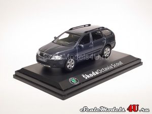 Scale model of Skoda Octavia Combi Scout Anthracite Gray Metallic (2008) produced by Abrex.