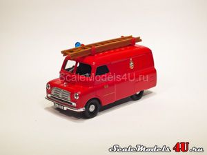 Scale model of Bedford CA Van - Blackburn Fire Brigade (1952) produced by Corgi.