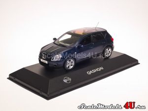 Scale model of Nissan Qashqai Dark Blue (2008) produced by J-Collection.