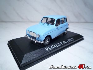 Масштабная модель автомобиля Renault 4L (1962) фирмы Altaya.