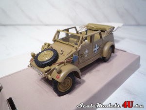 Масштабная модель автомобиля Volkswagen Kubelwagen Wehrmacht (6) фирмы Hongwell/Cararama.
