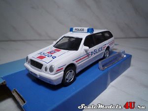 Масштабная модель автомобиля Mercedes Benz E-Class Touring (Police) фирмы Hongwell/Cararama.