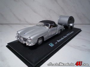 Масштабная модель автомобиля Mercedes Benz 190SL Roadster Soft top + trailer фирмы Hongwell/Cararama.