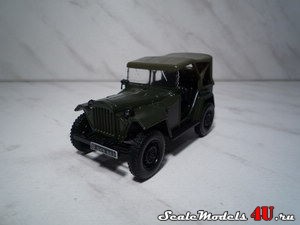 Масштабная модель автомобиля ГАЗ-67Б (польская серия) фирмы DeAgostini.