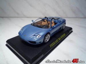 Масштабная модель автомобиля Ferrari 360 Spider (2000) фирмы Fabbri (Ixo).