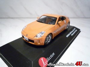 Масштабная модель автомобиля Nissan 350Z Face-Lift 2007 Orange фирмыJ-Collection.
