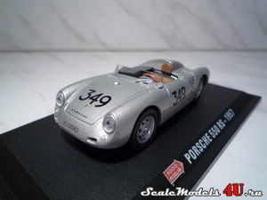 Масштабная модель автомобиля Porsche 550RS №349 (1957) фирмы Metro Diecast.