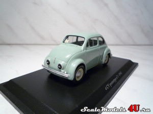 Масштабная модель автомобиля Renault 4CV Prototype №1 (1942) фирмы Eligor.