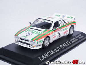 Масштабная модель автомобиля Lancia 037 Sanremo Rally (M.Biasion - T.Siviero 1983) фирмы Altaya (Ixo).