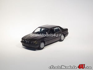 Scale model of BMW 735i E32 Black (1986) produced by Gama.