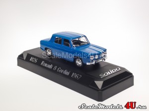 Масштабная модель автомобиля Renault 8 Gordini Blue (1968) фирмы Solido 1:43.