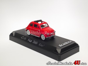 Масштабная модель автомобиля Fiat 500 Red (1957) фирмы Solido 1:43.