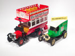 Thornycroft J Type Bus - Double Decker "The Times" (1919) - Ford Model T Van "The Times" (1915)